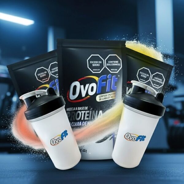 Combo Ovofit 3 Doypacks por 400gr + 3 Shakers